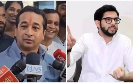 'Will watch in burqa’: Nitesh Rane mocks Aaditya Thackeray over India–Pakistan match- Watch