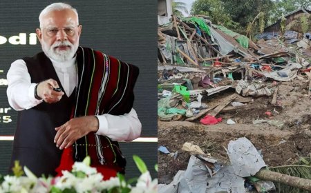 Evening news wrap: PM Modi visits Manipur, meets violence victims; 19 students killed in Myanmar airstrike & more