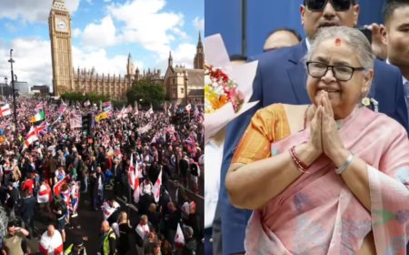 Evening News Wrap: London protest turns violent, China counters US sanctions call; and more