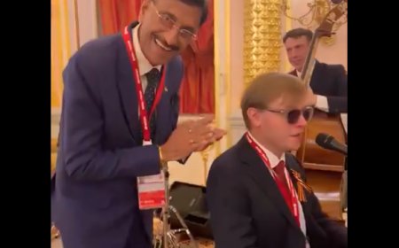 ‘Mera Joota Hai Japani’ strikes a chord at Putin’s Victory Day reception in Moscow; MoS Defence Sanjay Seth shares video | Watch