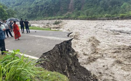 MP Baluni narrowly escapes landslide