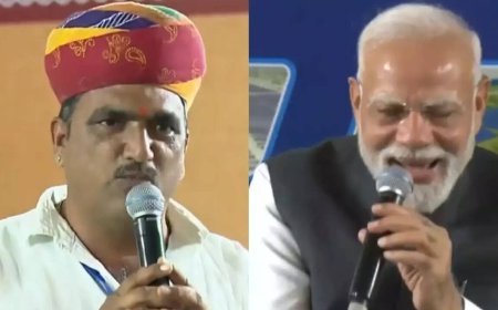 Rajasthan: Farmer's 'aalu se sona' jibe leaves PM Modi in splits - watch