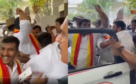 Anti-Hindi showdown in Bengaluru: Protesters storm MHA promotional event attended by 6 MPs; over 40 held