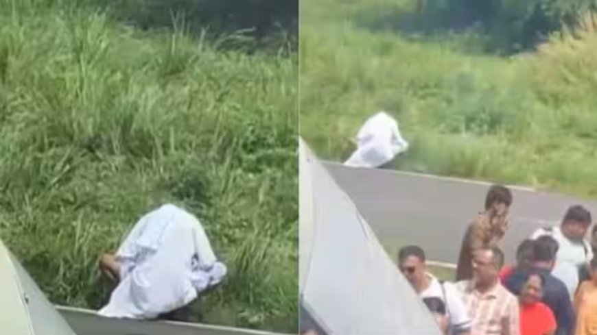 Runway relief? Man in kurta-pajama squats to pee next to aircraft; pilot’s viral video divides internet