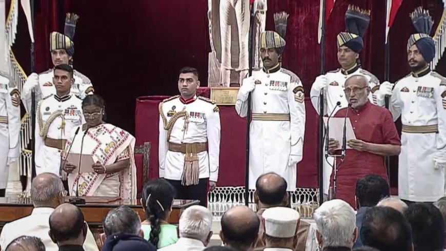India gets new VP! CP Radhakrishnan takes oath as 15th vice-president; Jagdeep Dhankhar present