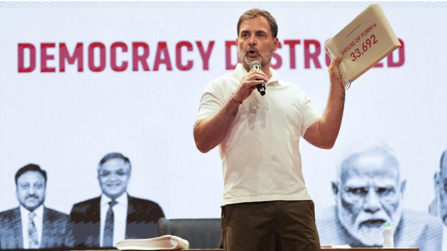 Vote-chori row: Rahul Gandhi flags 6,018 deletions in Aland; claims CEC 'protecting destroyers of democracy'