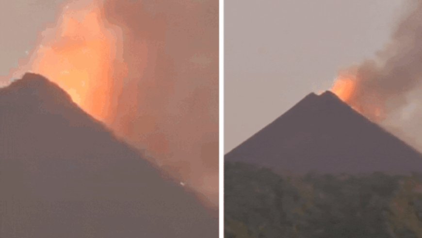 Watch: India's only active volcano stirs again; 'Barren Island' saw mild eruptions twice last week