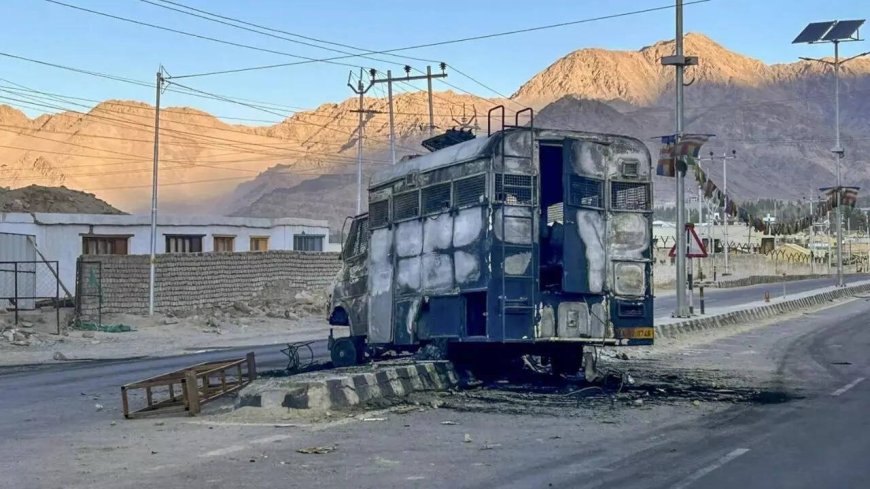 48 detained, calm prevails in curfew-bound Leh after violence over Sixth Schedule