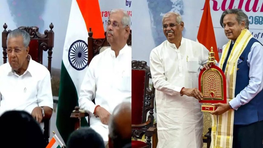 Face-off at Kerala governor's event: CM Vijayan slams over journal; Tharoor suggests renaming office