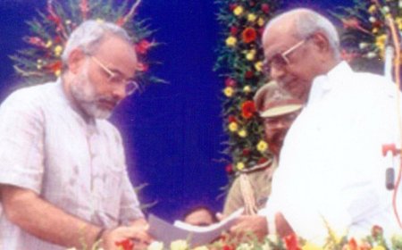 'On this day ...': PM Modi shares nostalgic pictures on day he first became Gujarat CM; recalls mother's words