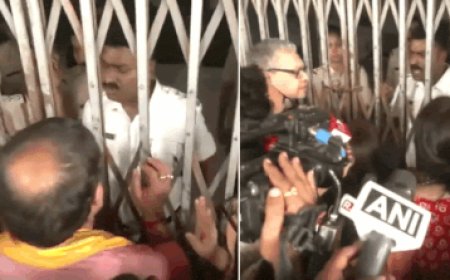 Bengal 'gang rape' horror: BJP leaders stopped from meeting victim; spar with cops - watch
