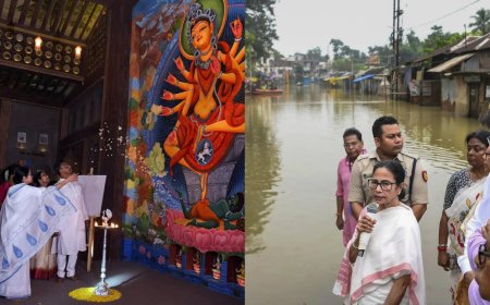 Rs 65,000-crore jamboree: Why Bengal didn’t cancel Durga Puja’s closing act; even as floods raged up north