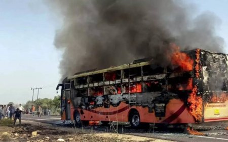 Rajasthan fire tragedy: Bus travelling from Jaisalmer to Jodhpur catches fire; casualties reported