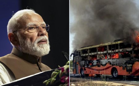 Jaisalmer bus fire: 20 dead; PM Modi says 'distressed by loss', announces ex-gratia of Rs 2 lakh