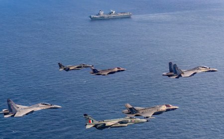 ‘Collective commitment to regional stability’: IAF, Royal Navy hold exercise over Indian Ocean - pics