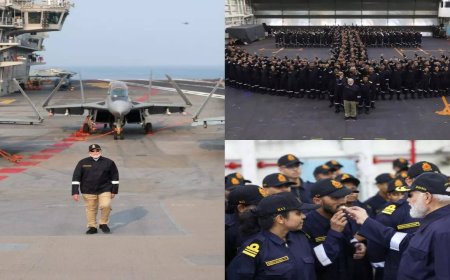 Dinner, songs, yoga & more: How PM Modi spent Diwali with Navy on INS Vikrant; watch MiG-29s in action