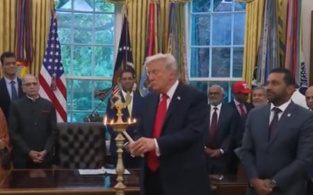 Diwali at White House: Donald Trump lights lamps, says 'spoke with PM Modi, discussed trade, Pakistan' - watch