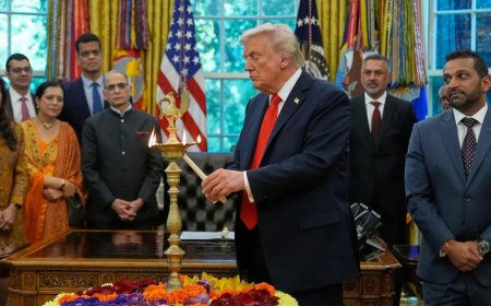 Diwali at White House: Donald Trump lights lamps, says 'spoke with PM Modi, discussed trade' - watch