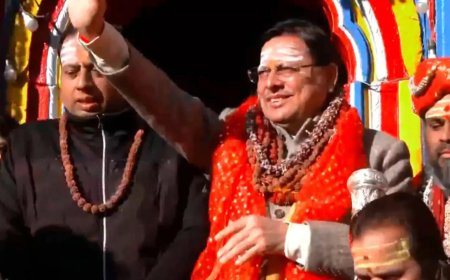 Uttarakhand CM Pushkar Singh Dhami offers prayers at Kedarnath Temple ahead of winter closure