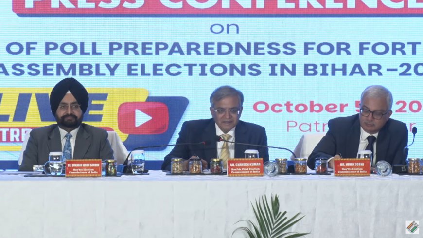 Bihar polls: EC rolls out 17 new initiatives for assembly election; to be adopted nationwide