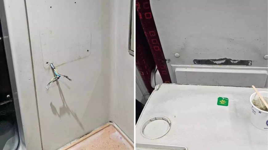 'Dirty tables, soiled seats': Passenger shares photos of Vande Bharat's poor condition; Railways respond