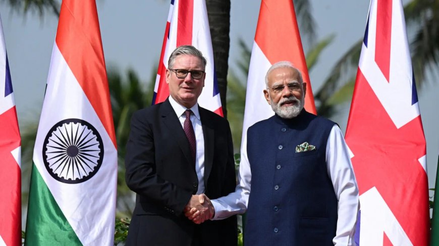 UK PM in India: PM Narendra Modi meets Keir Starmer in Raj Bhawan Mumbai