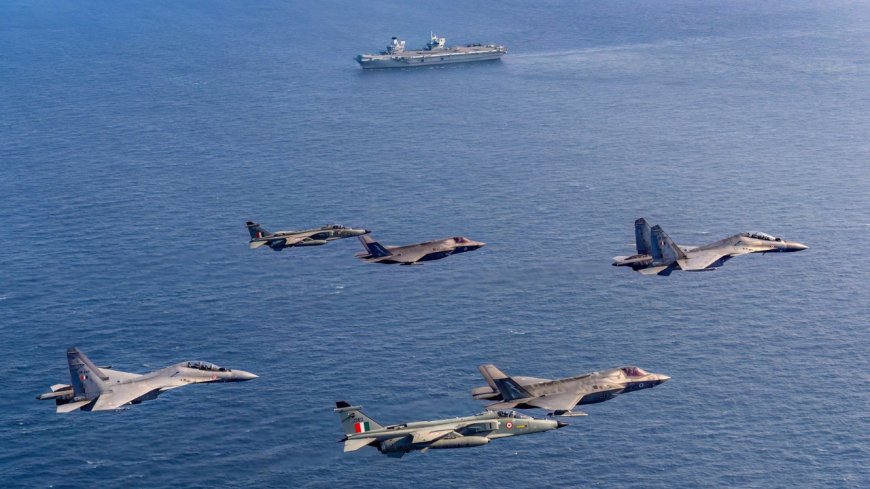 ‘Collective commitment to regional stability’: IAF, Royal Navy hold exercise over Indian Ocean - pics