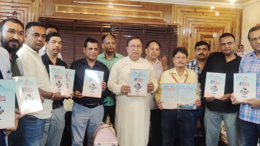Rajya Sabha MP Naresh Bansal unveils brochure for 47th All India PR Conference in Dehradun
