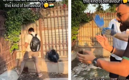 Watch: Man urinates outside Delhi's Red Fort metro; runs as foreign influencer shames him