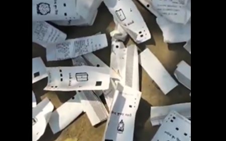 Bihar polls: VVPAT slips found on roadside; election official suspended, EC clarifies
