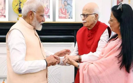 'Statesman of vision and integrity’: PM Modi visits LK Advani on his 98th birthday; BJP leaders extend greetings