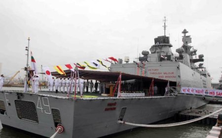 INS Sahyadri docks at Guam as Quad's Malabar naval exercise kicks off today