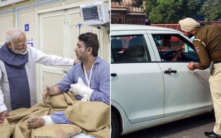 Evening news wrap: PM Modi meets Delhi blast victims; Police launch hunt for second car linked to terror suspects & more