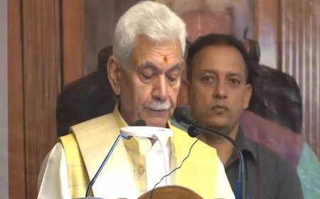 'Neighbouring country' trying to derail J&K's progress: LG Sinha urges vigilance, calls for unity to protect youth's dreams