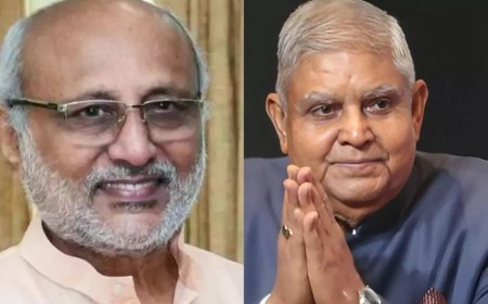 Jagdeep Dhankhar meets C P Radhakrishnan, but no pics or statement from VP's office