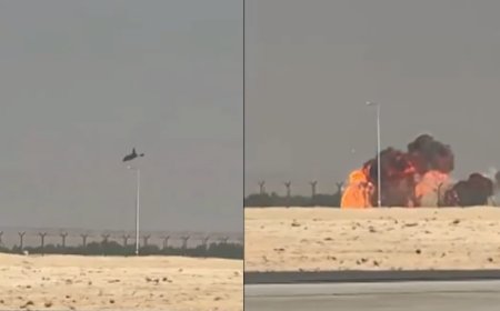 Watch: Tejas fighter jet crashes during Dubai air show; eyewitness footage captures impact