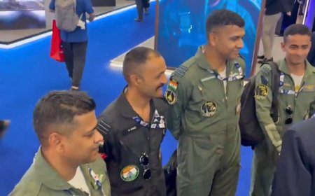 Dubai Tejas crash: Pilot Namansh Syal seen smiling with officials before tragedy – video