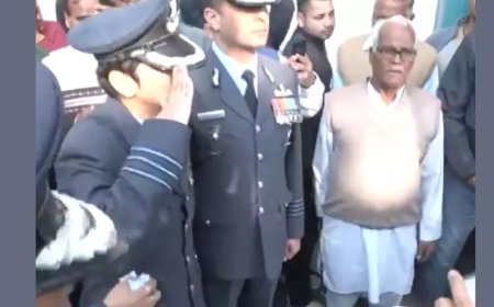 Salute and tears: Wing Commander Afshan's emotional goodbye to husband; Namansh Syal was killed in Tejas crash