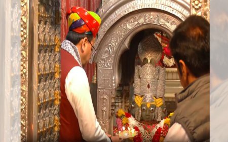 Uttarakhand CM Dhami offers prayers at Brahma Temple in Pushkar