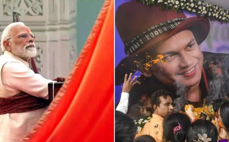 Evening newswrap: PM Modi hoists Dharma Dhwaj at Ram temple; Assam CM brands Zubeen Garg's death 'plain murder' &amp; more