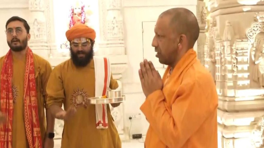 CM Yogi Adityanath visits Ayodhya, reviews preparations for Ram Temple flag hoisting