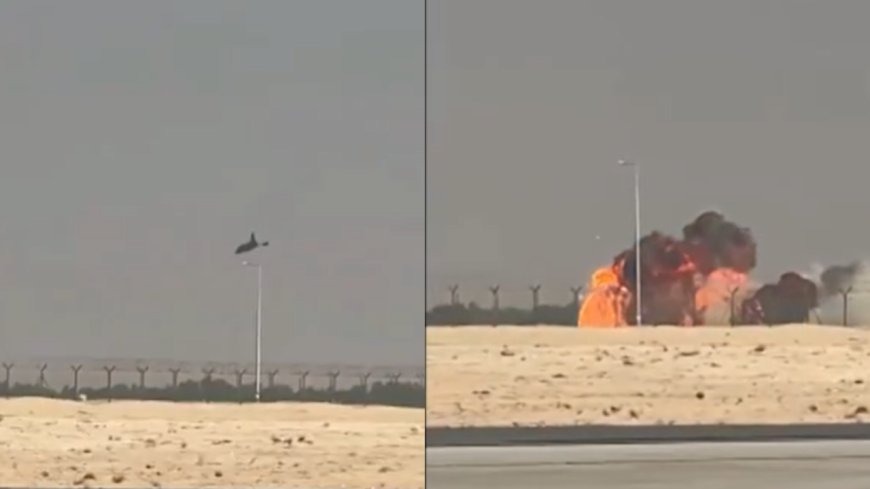 Watch: Tejas fighter jet crashes during Dubai air show; eyewitness footage captures impact