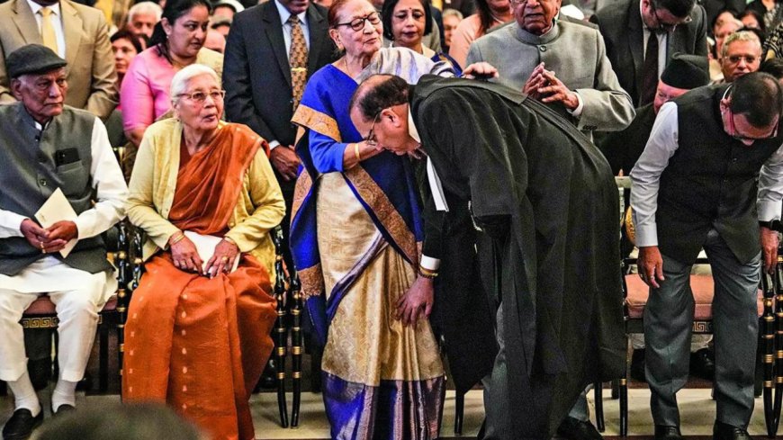 Relatives, friends, teachers in attendance, it was largest-ever assembly for a CJI oath