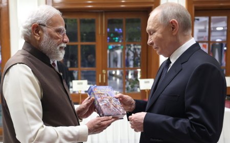 Putin in India: PM Modi gifts Russian edition of Bhagwat Gita to President; bilateral talks today