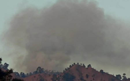 Smoke billows along LoC areas of Rajouri-Poonch on 2nd day also