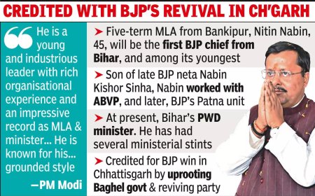 Bihar minister Nitin Nabin named BJP working president