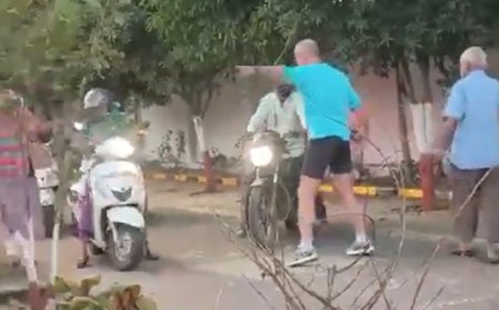 Watch: Foreigner forced to turn traffic cop in Pune, stops two-wheelers from using footpath; video goes viral