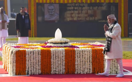 Atal Bihari Vajpayee’s birth anniversary: President, PM Modi pays homage at 'Sadaiv Atal' memorial; other leaders join tributes