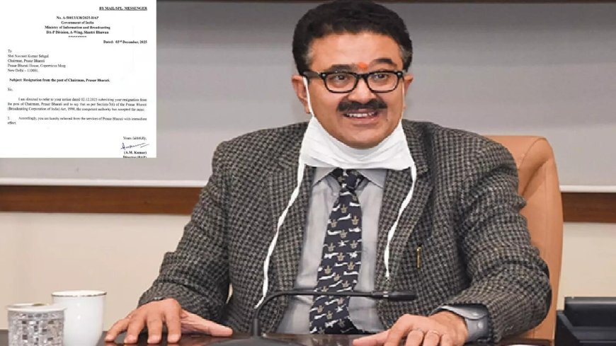 Prasar Bharati chairperson quits abruptly