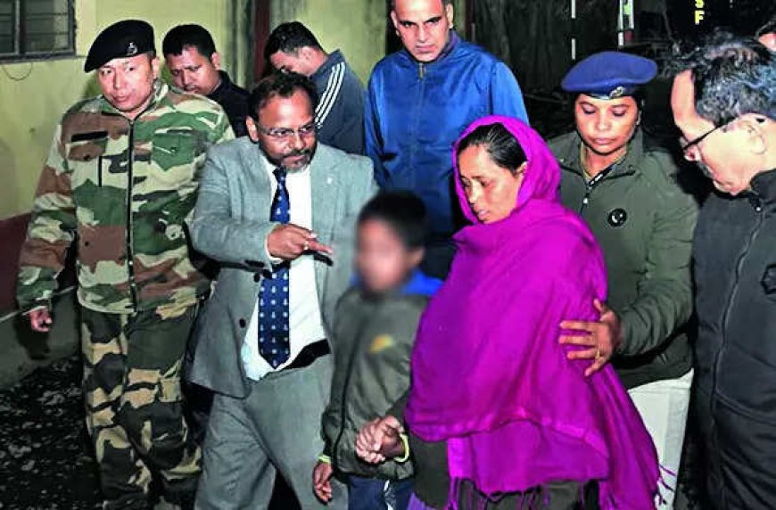 Pregnant Sunali brought back to India with son